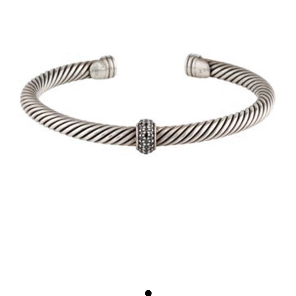 Diamond Station Cable Classic Cuff bracelet